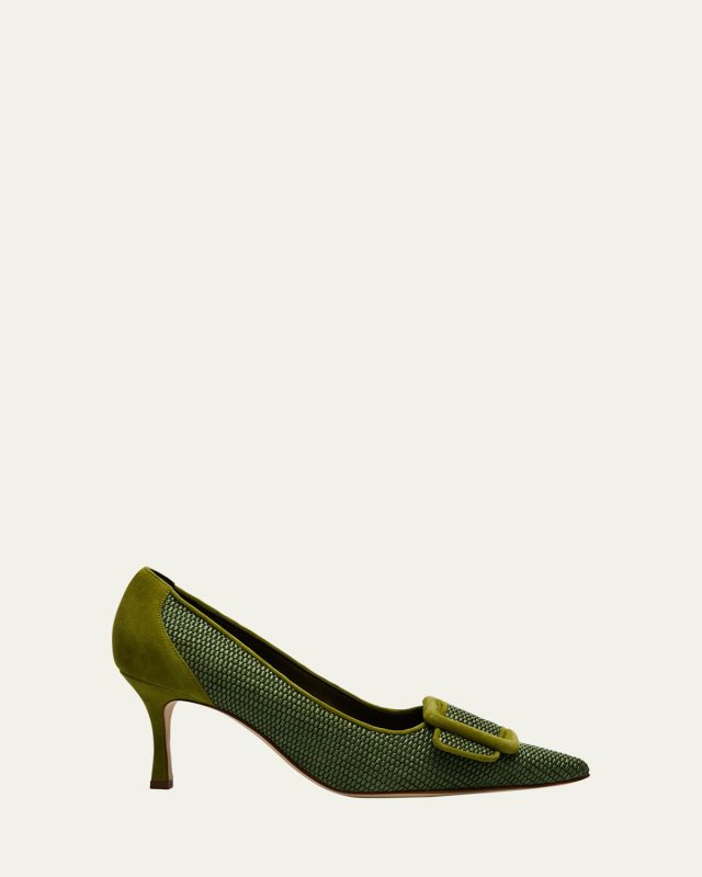 Maysale Woven Buckle Pumps